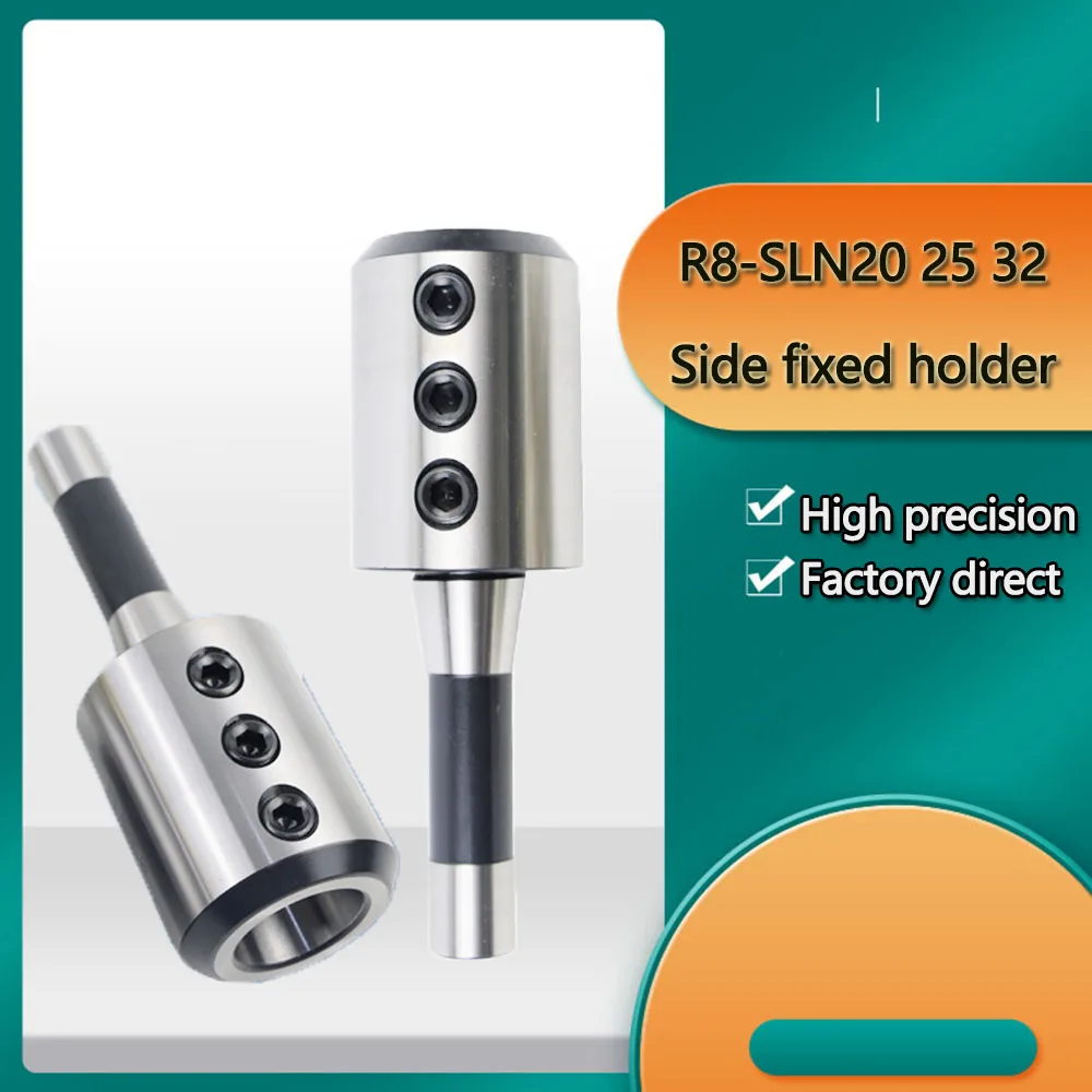 R8 SLN20 SLN25 SLN32 SLN40 Side Fixed Tools Holder 7/16 thread M12 U Drill Holder CNC Machine Parts