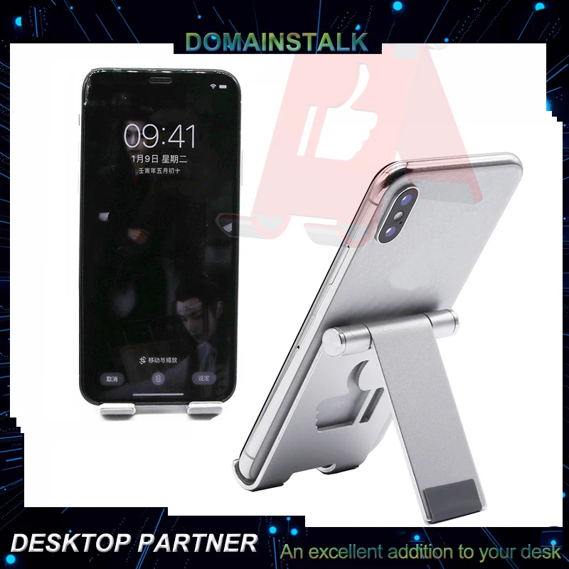 

5Pcs/Lot Mini Desk Smart Phone Holder Metal Stand Portable Tablet Bracket Aluminum Folding Support 5 Colors For Choose