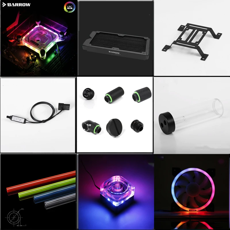 Набор водяного охлаждения Barrow PC мод DIY для процессора GPU Сплит водяное охлаждение