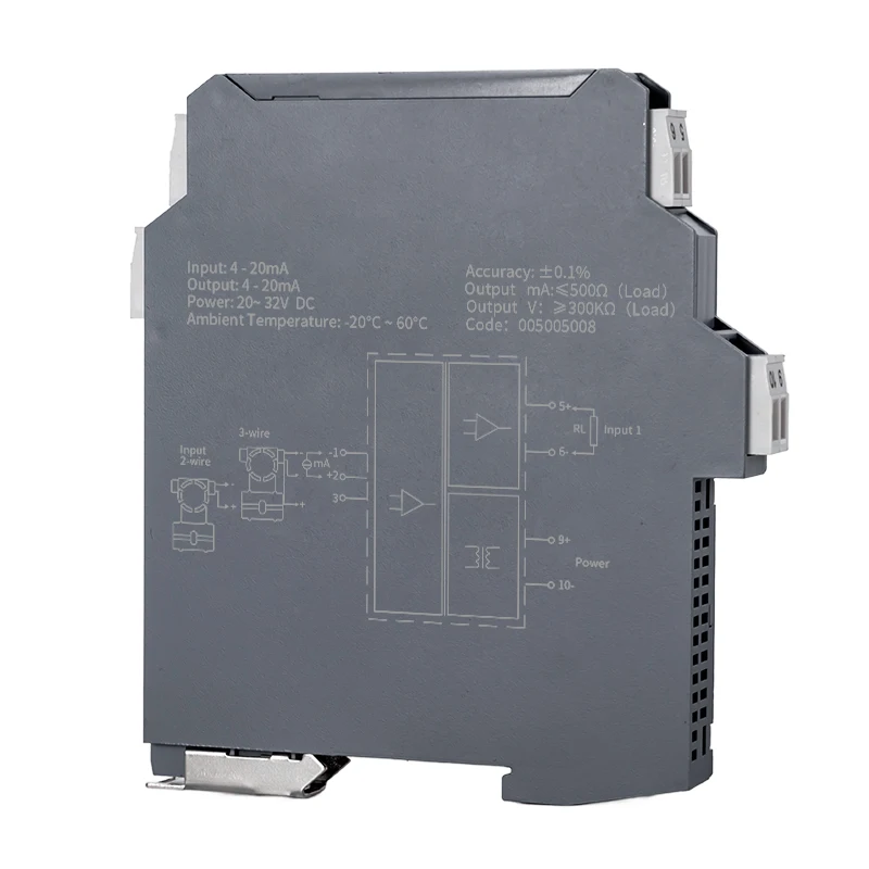 12,5 мм тонкий аналоговый изолятор сигналов 4-20 мА 0-10 В 0-5 В RS485 преобразователь сигналов постоянного тока 1 в 1 выход 2 выход 3 выход 4 выхода передатчик сигнала