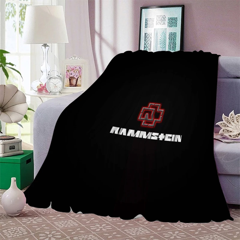 

R-Rammstein Kawaii Blanket for Living Room Couch Throw Blanket for Decorative Sofa Boho Home Decor Bedroom Decoration Blankets