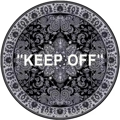 Круглый ковер с цветком кешью творческая личность спальня гостиная компьютерный