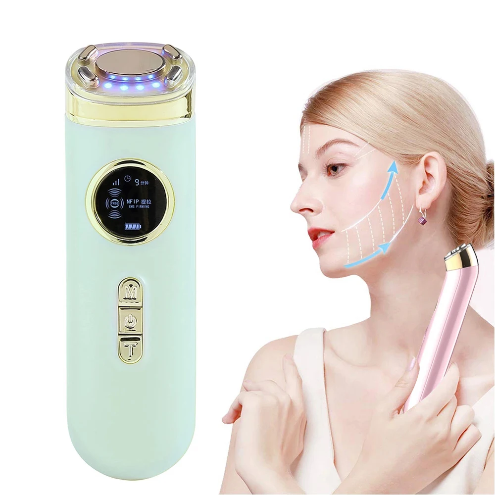 

V Face Lifting Galvanic Facial Machine Skin Tightening Massager Microcurrent Face Fift LED Devices RF Radio Frequency Machine