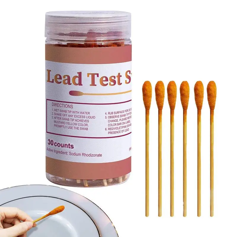 

Lead Test Swabs Accurate Lead Check Swabs 30/60pcs Results In 30 Seconds Rapid Lead Paint Test For Metal Painted Wood Drywall