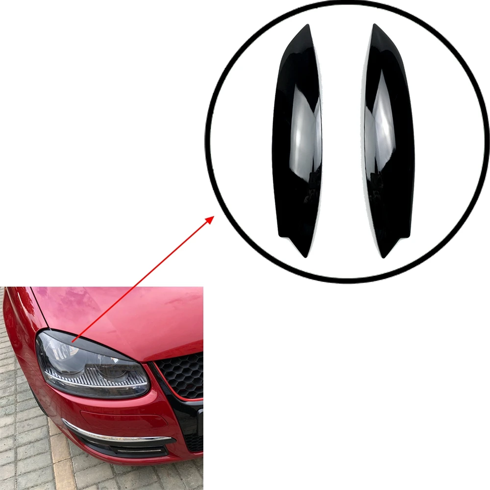 

Carbon Fiber Headlights Eyebrows Eyelids for VW Golf 5 Front Headlamp Eyebrows