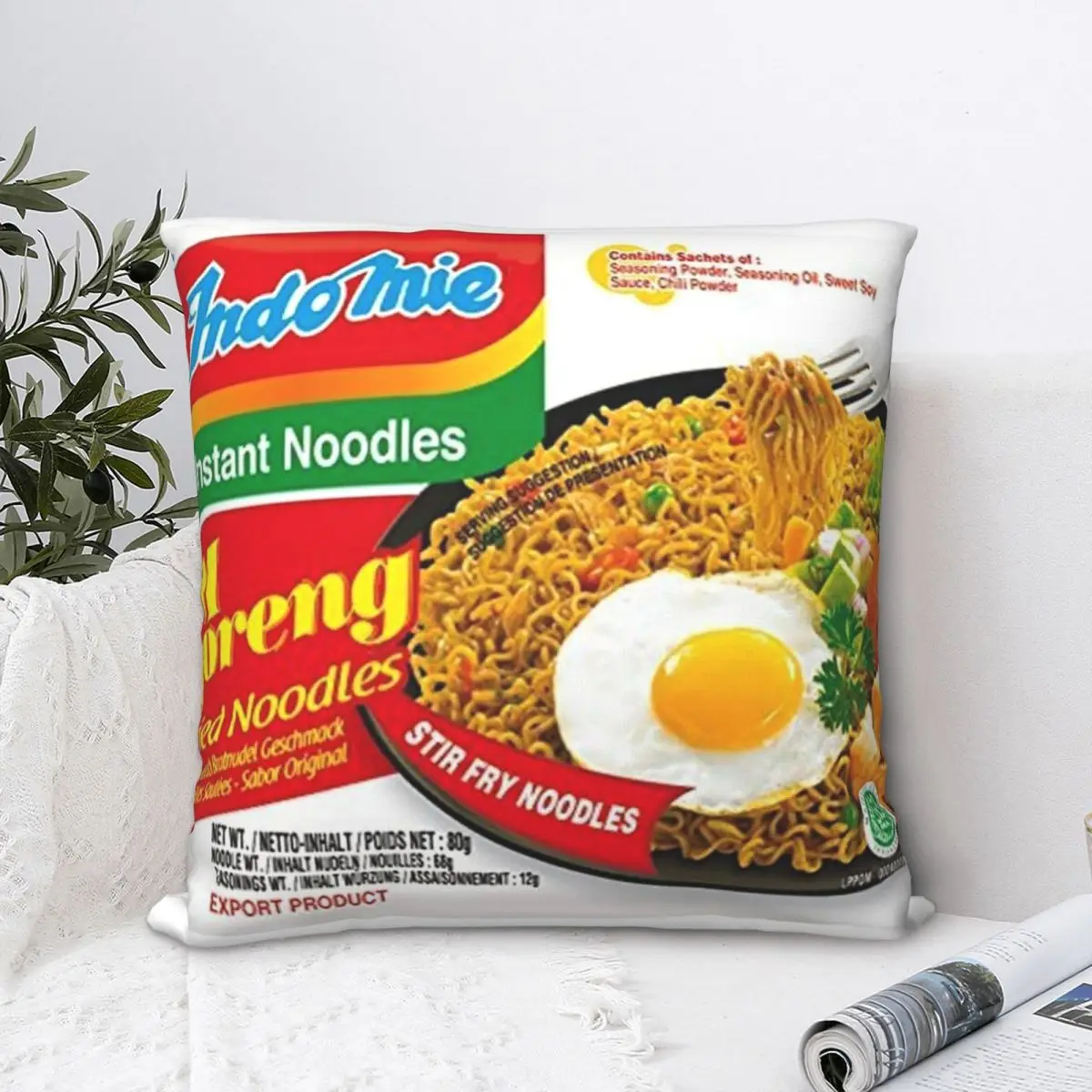 

Наволочка Indomie квадратная декоративная из полиэстера, 45 х45 см
