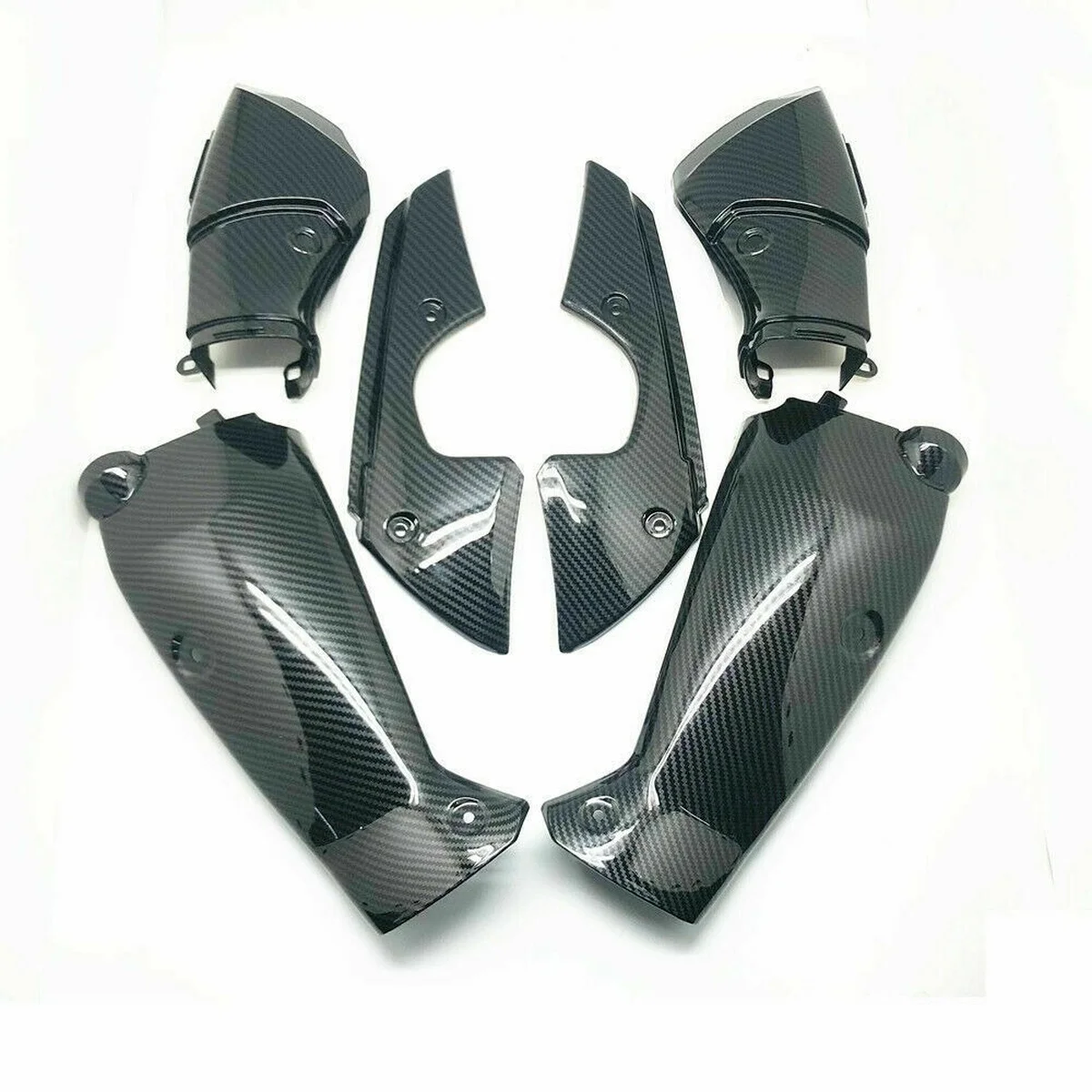 

Carbon Fiber Pattern Fairing Kits Sets 6PCS Air Intake Cover for YAMAHA YZF R1 2009-2014