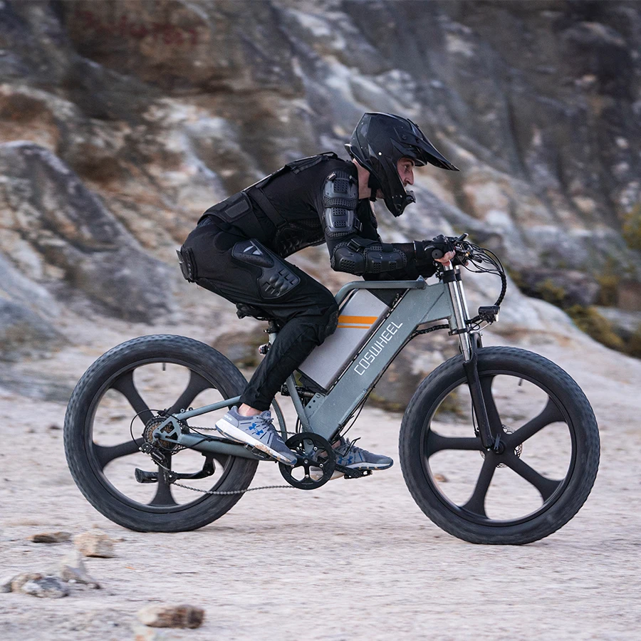 

Coswheel T26 Full Suspension Electric Bicycle Fatbike 750W 25AH Racing Motorcycle Mountain Off Road Electric Dirt Bike for Adult