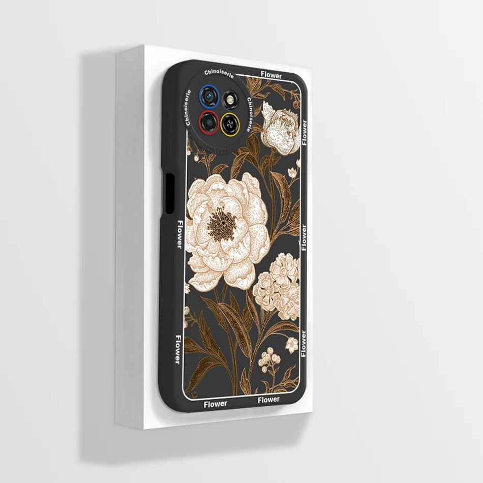 Модный чехол с цветочным рисунком для телефона itel S23 4G Силиконовые Мягкие Матовые