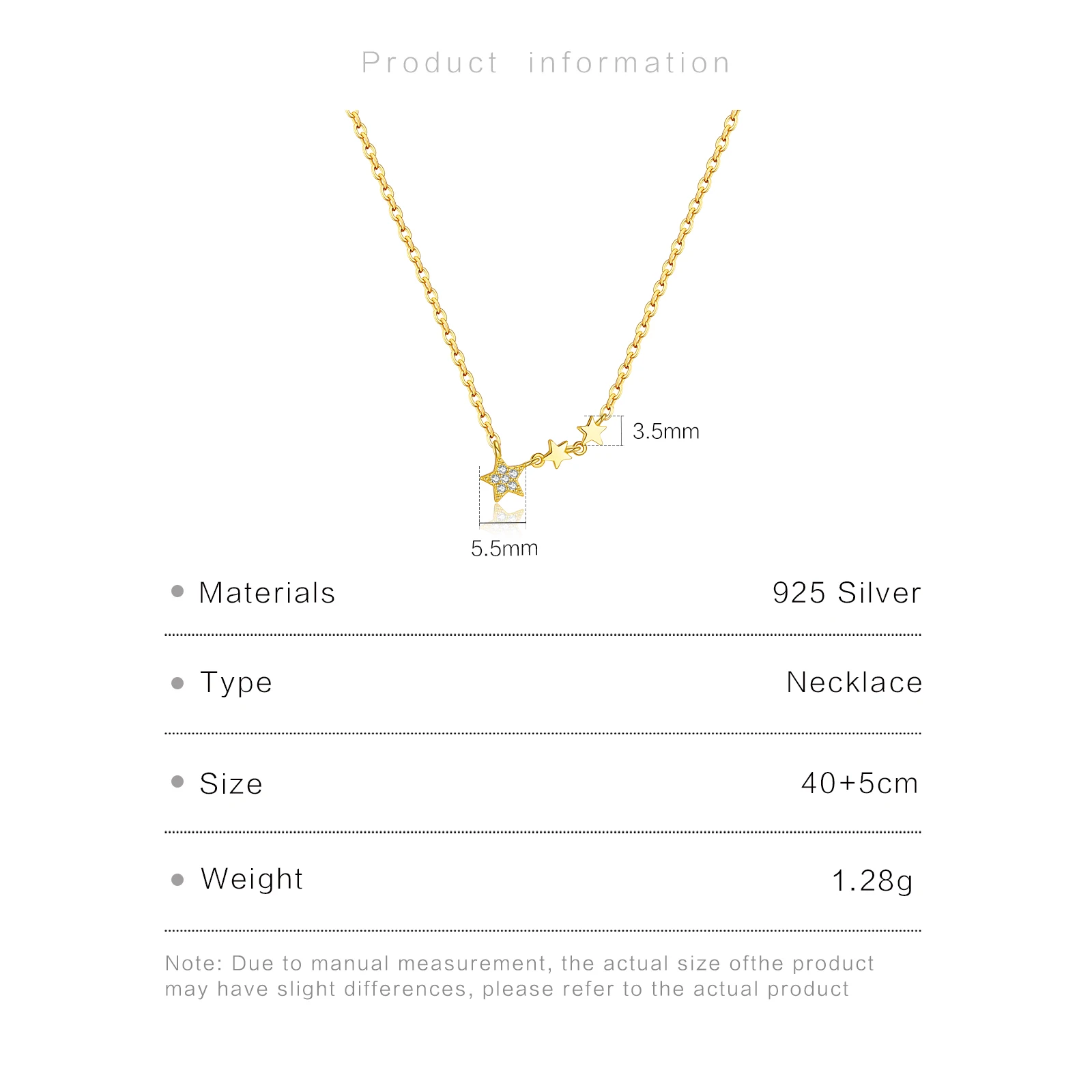 LOZOYA Небесное очаровательное ожерелье из стерлингового серебра 925 пробы для пар с