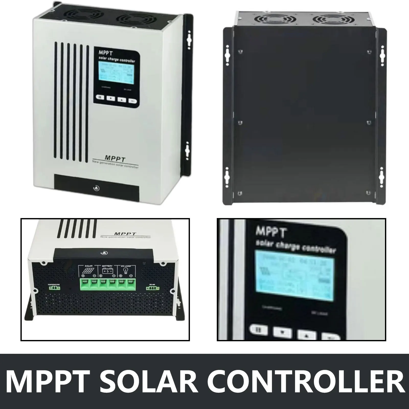 

Универсальный контроллер солнечных батарей MPPT с ЖК-дисплеем, фотоэлектрическое зарядное устройство 45A 60A 12V-48V