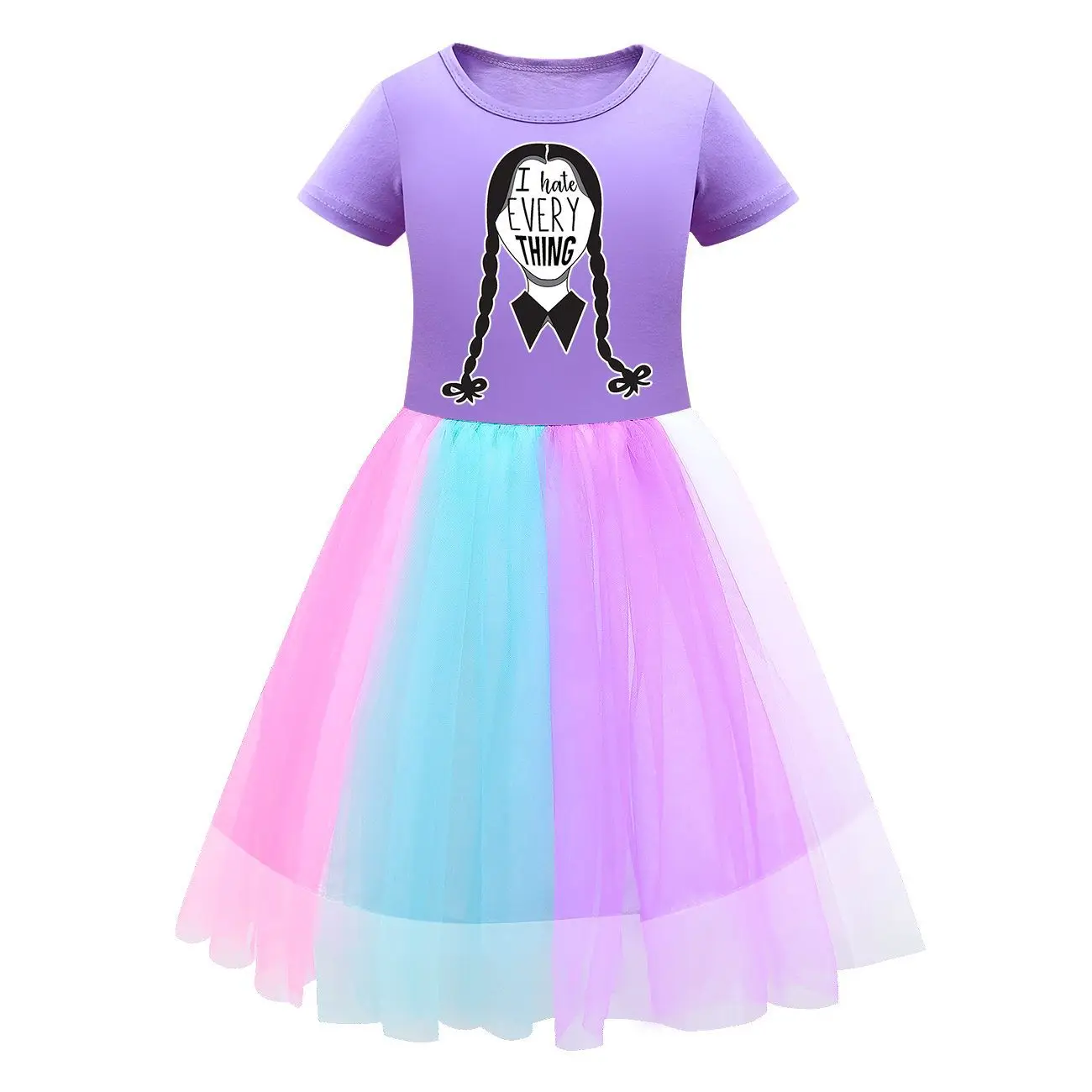 Детские платья для девочек средней длины принцессы летняя одежда детский