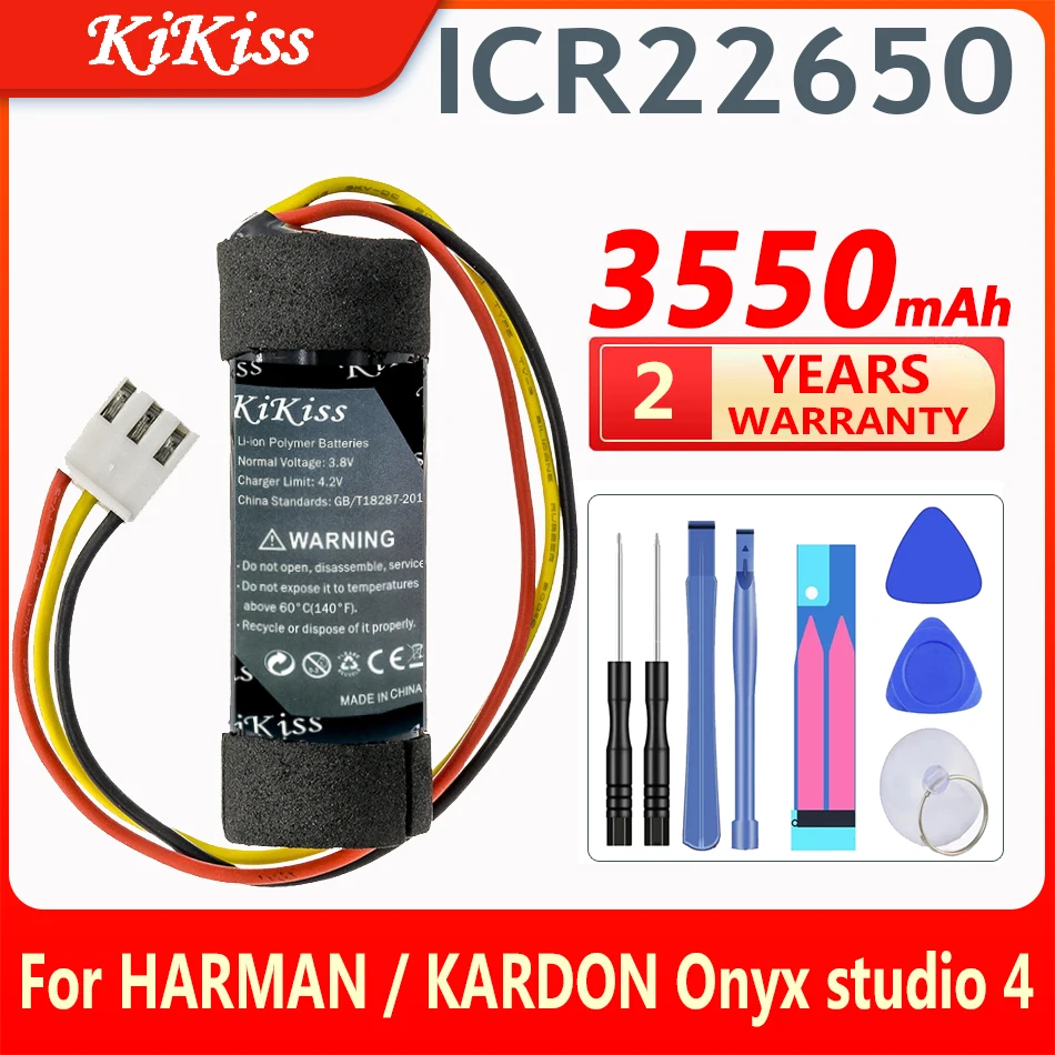 

Сменный аккумулятор KiKiss ICR22650 на 3550 мАч для HARMAN/KARDON Onyx studio 4
