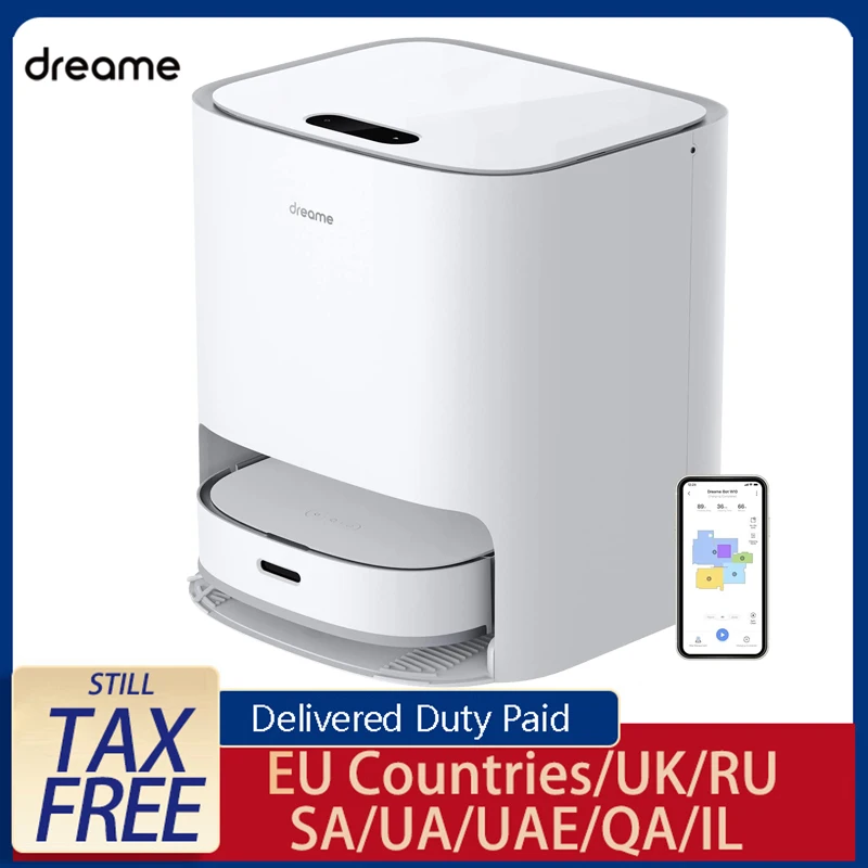 

New Global version Dreame Bot W10 Robot Vacuum Cleaner Sweeping, Mopping, Washing and Drying 4-in-1with 4000Pa Strong Suction
