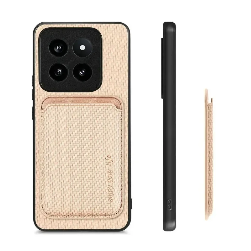 For Xiaomi Mi 14T Pro Wireless Charger Leather Case 15 13T 12T 14Pro Magsafe Wallet Card Holder Phone Cover