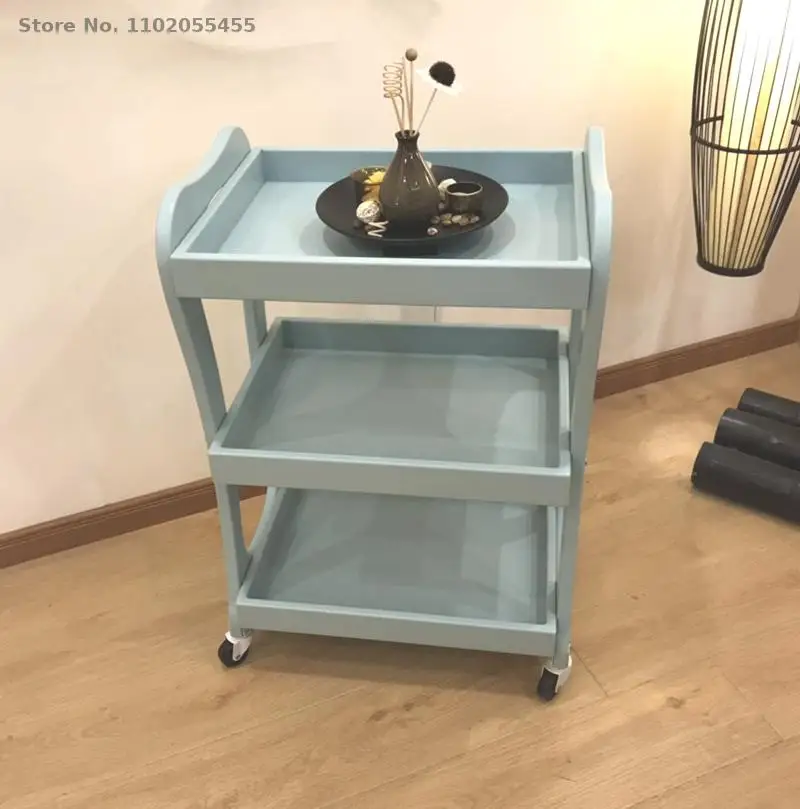 Маникюрная тележка для салона красоты инструмент хранения краски и дерева