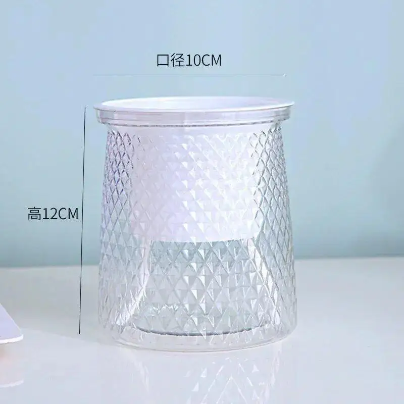 

Прозрачный самополивной пластиковый горшок