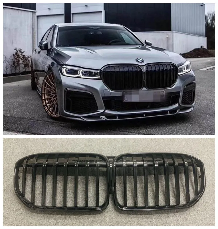 

High Quality ABS Black Mesh Grille Trim Racing Grills Fits For BMW 7 Series G12 2020 2021 2022