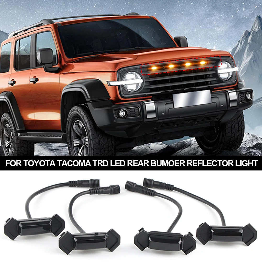 

4 шт./комплект, передняя решетка для Toyota Tacoma TRD Pro 2016-2019