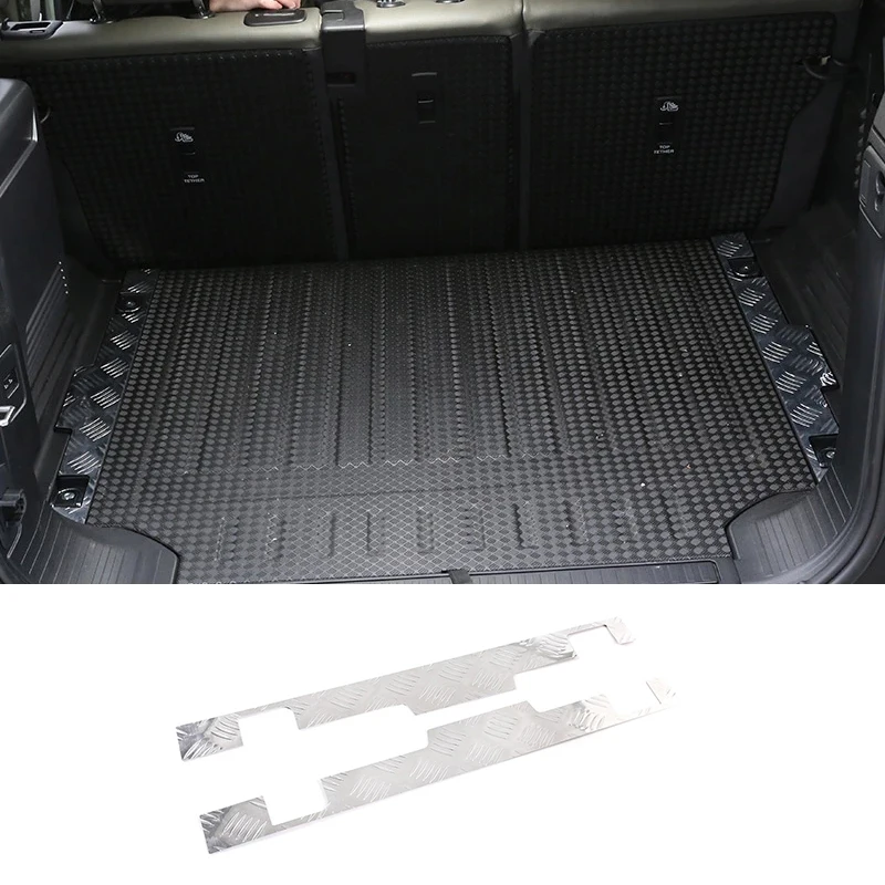 

Автомобильный Стайлинг из алюминиевого сплава для Land Rover Defender 110 20 -21, Автомобильный задний багажник, защита от царапин, крышка, автомобильные аксессуары для интерьера
