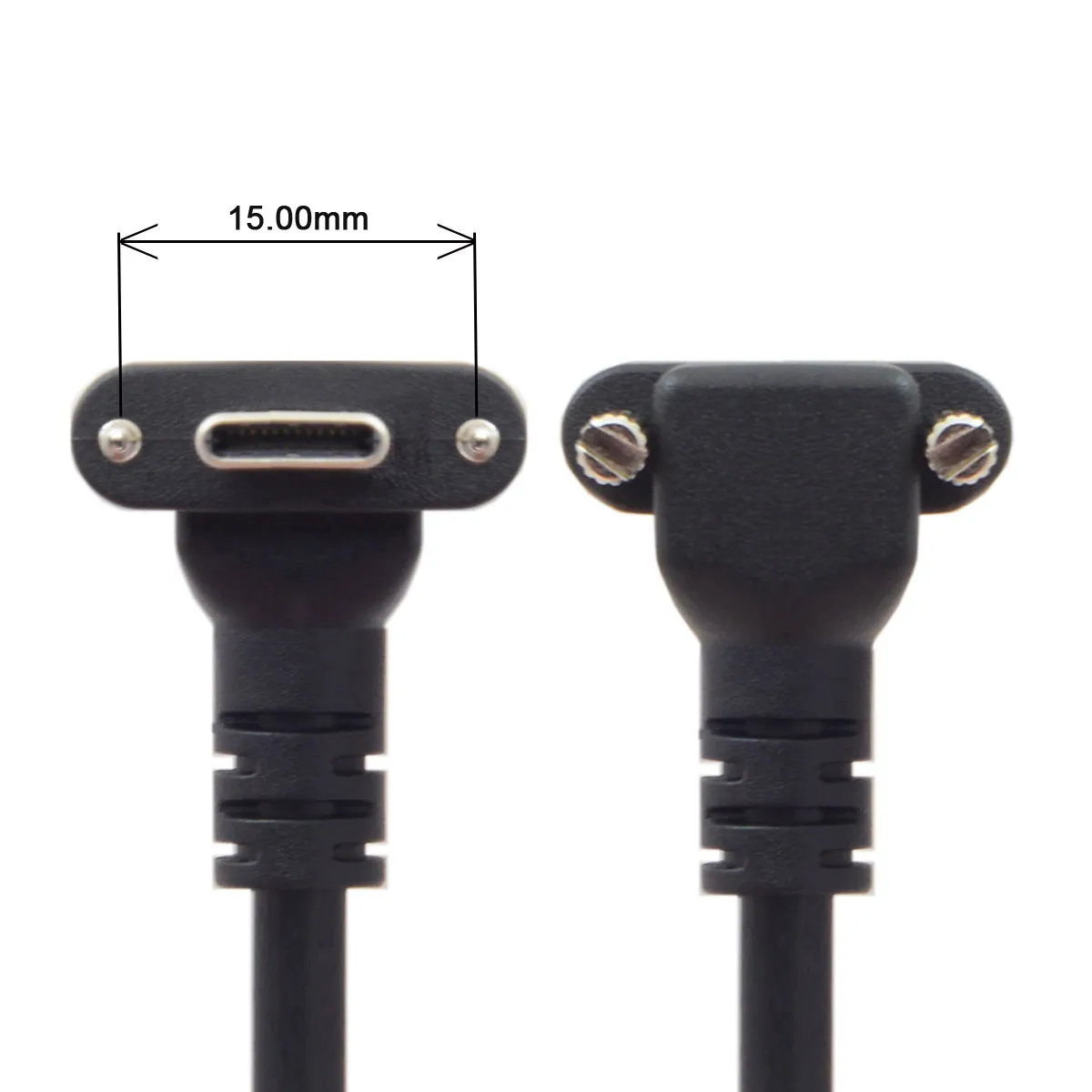

CYSM Up Angled USB 3.1 Type-C Dual Screw Locking to Standard USB3.0 Data Cable