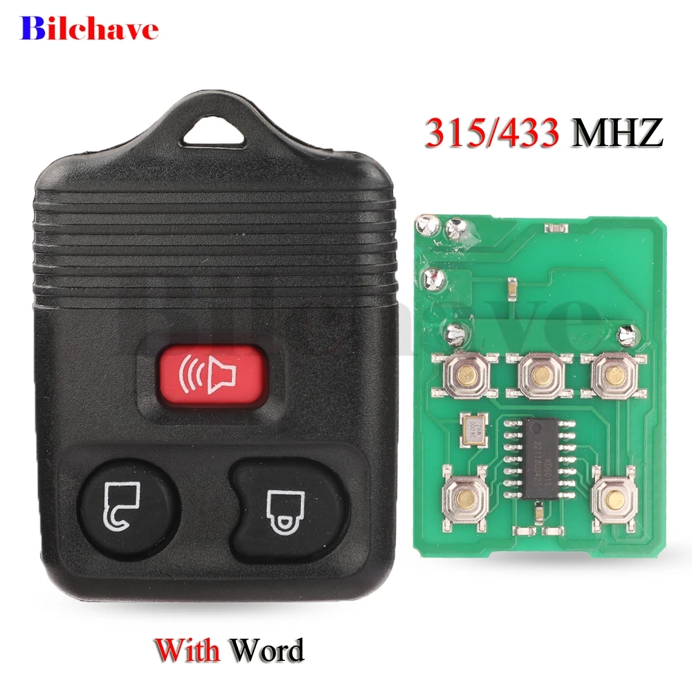 Пульт дистанционного управления jingyuqin CWTWB1U345, 2/3/4 кнопки, 315/433 МГц, для Ford Edge Escape Explorer Windstar, Mazda Lincoln