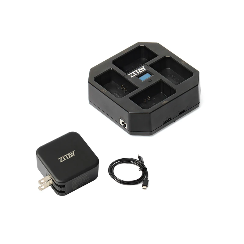 4-канальный умный адаптер PD QC с 4 отсеками быстрое зарядное устройство для Sony NP