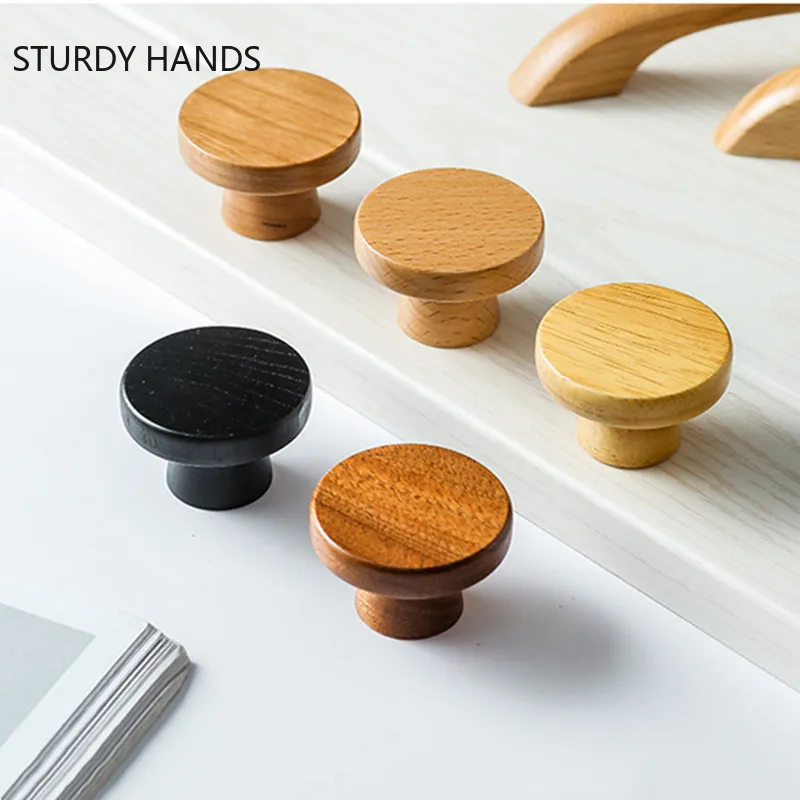 

Ручки из массива дерева для мебели, 2 шт.