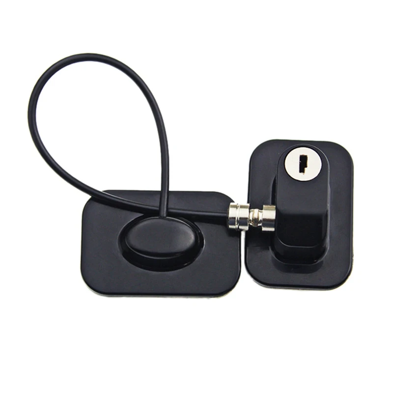 

6X Baby Safety Window Restrictors With Safety Lock Cable, No Screws Required To Avoid Damage Black