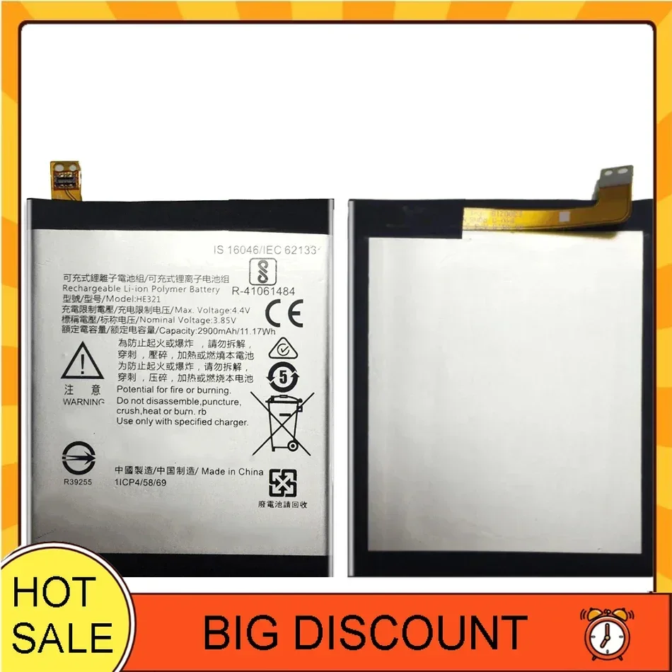 Аккумулятор KiKiss HE321 HE336 2900 мАч для Nokia 5 Dual SIM (TA-1053 DS) аккумулятор 3.1