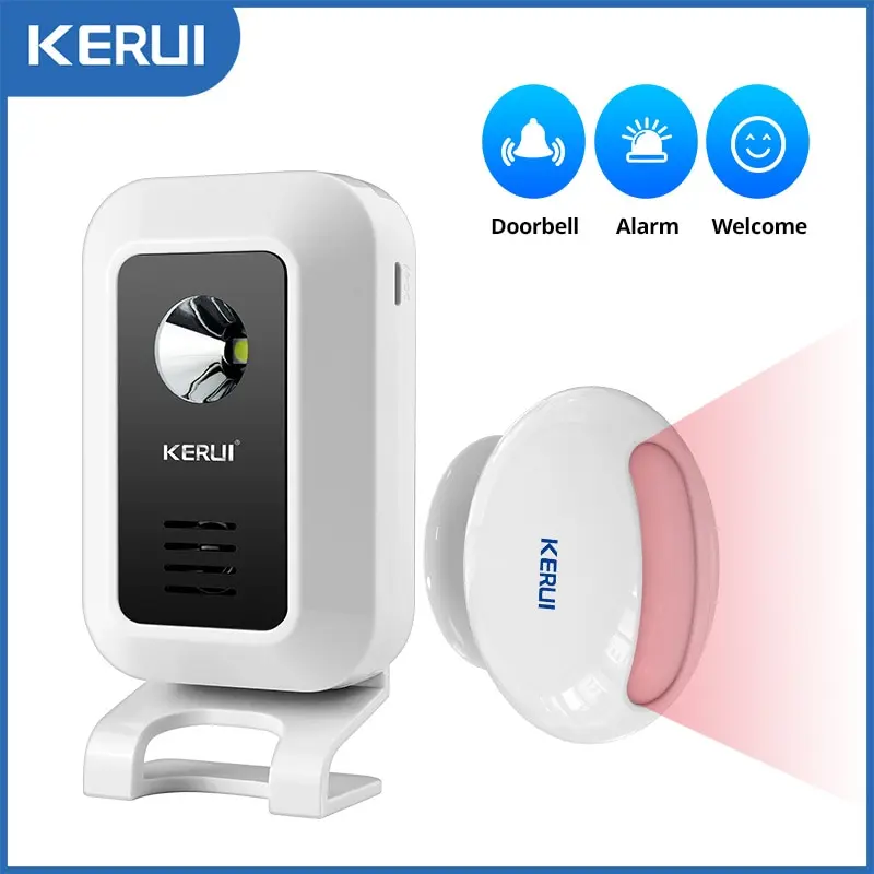KERUI M7 Welcome Motion Sensor Security Alarm 32 Songs DoorB