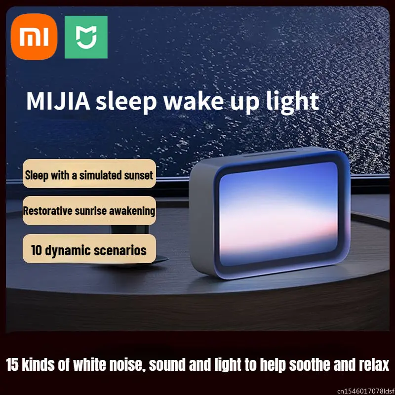 Xiaomi Mijia Wake Up Light Sleeping Lamp Bedside Atmosphere Night Lights Sound Effect Sunset Sunrise Xiaoai APP Family Bedroom