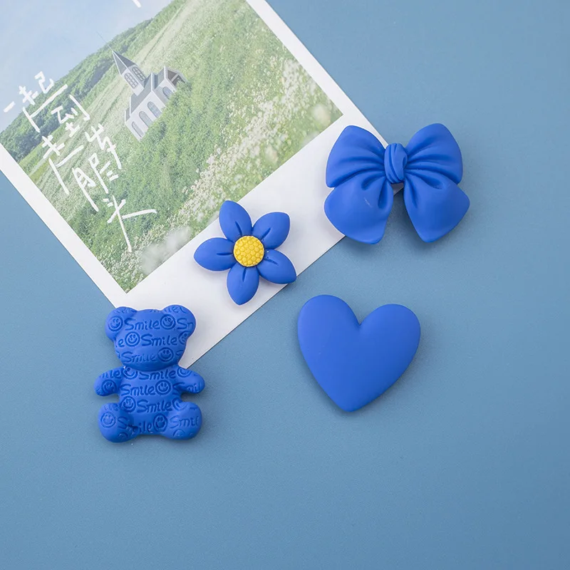 

Creative Klein Blue Buttlefly Fridge Magnets Cute Blue Flowers Magnetic Stickers for Message Board Home Decor Fridge Stickers