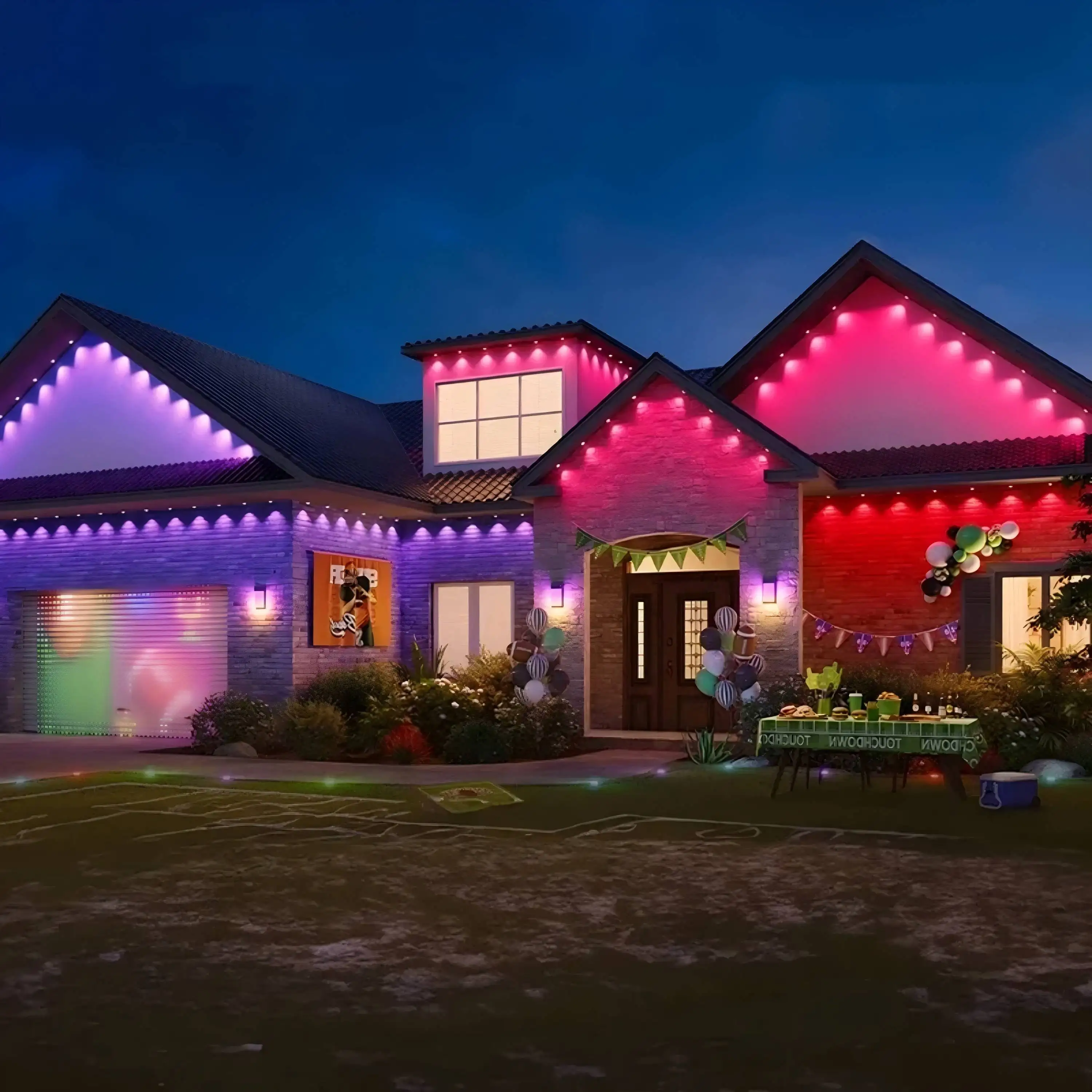 Умная светодиодная RGB-гирлянда наружная Водонепроницаемая фэнтезийная гирлянда