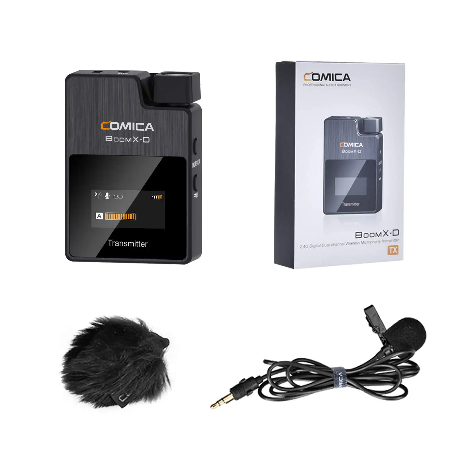 Comica BoomX-D TX 2 4G беспроводной передатчик Беспроводная микрофонная система |