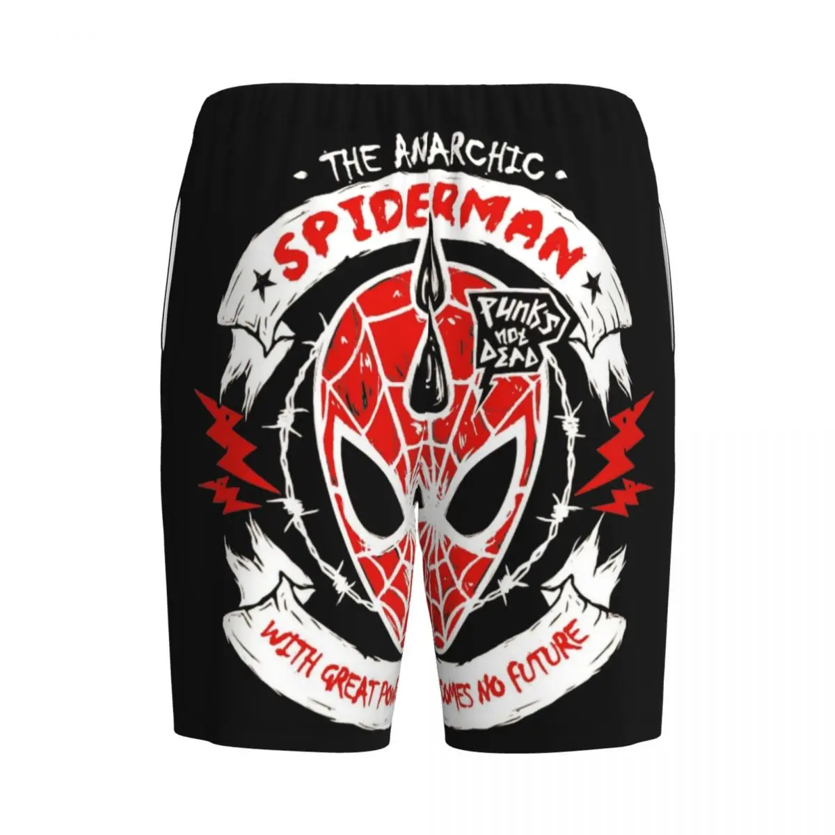 Мужские пижамные шорты с принтом Ghost Spider пижамы для сна низ карманами |
