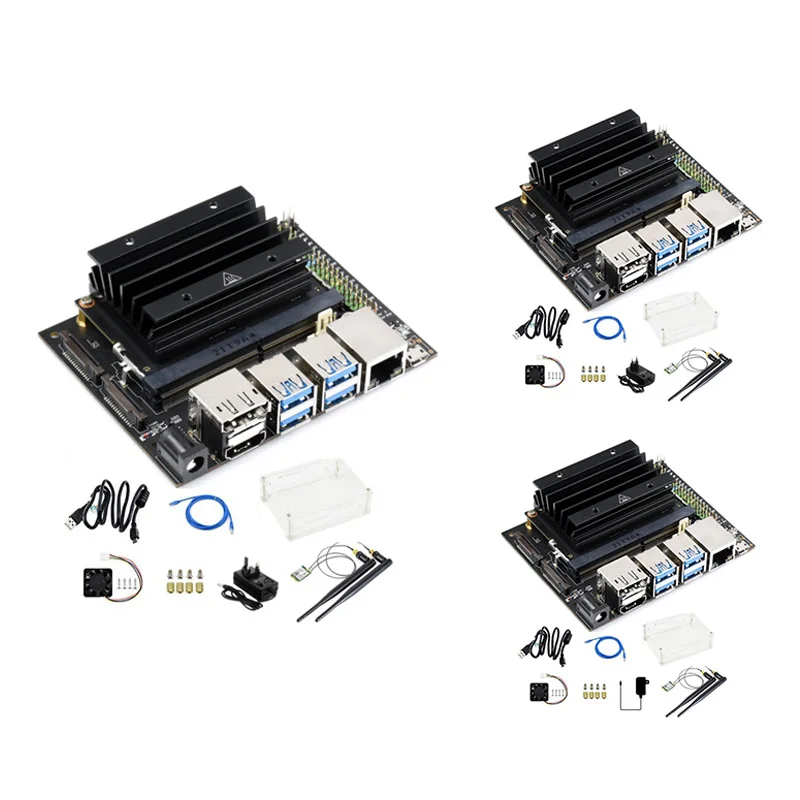 

For Jetson Nano 4GB Developer Kit AI Artificial Intelligence Development Board With Cooling Fan+Acrylic Case