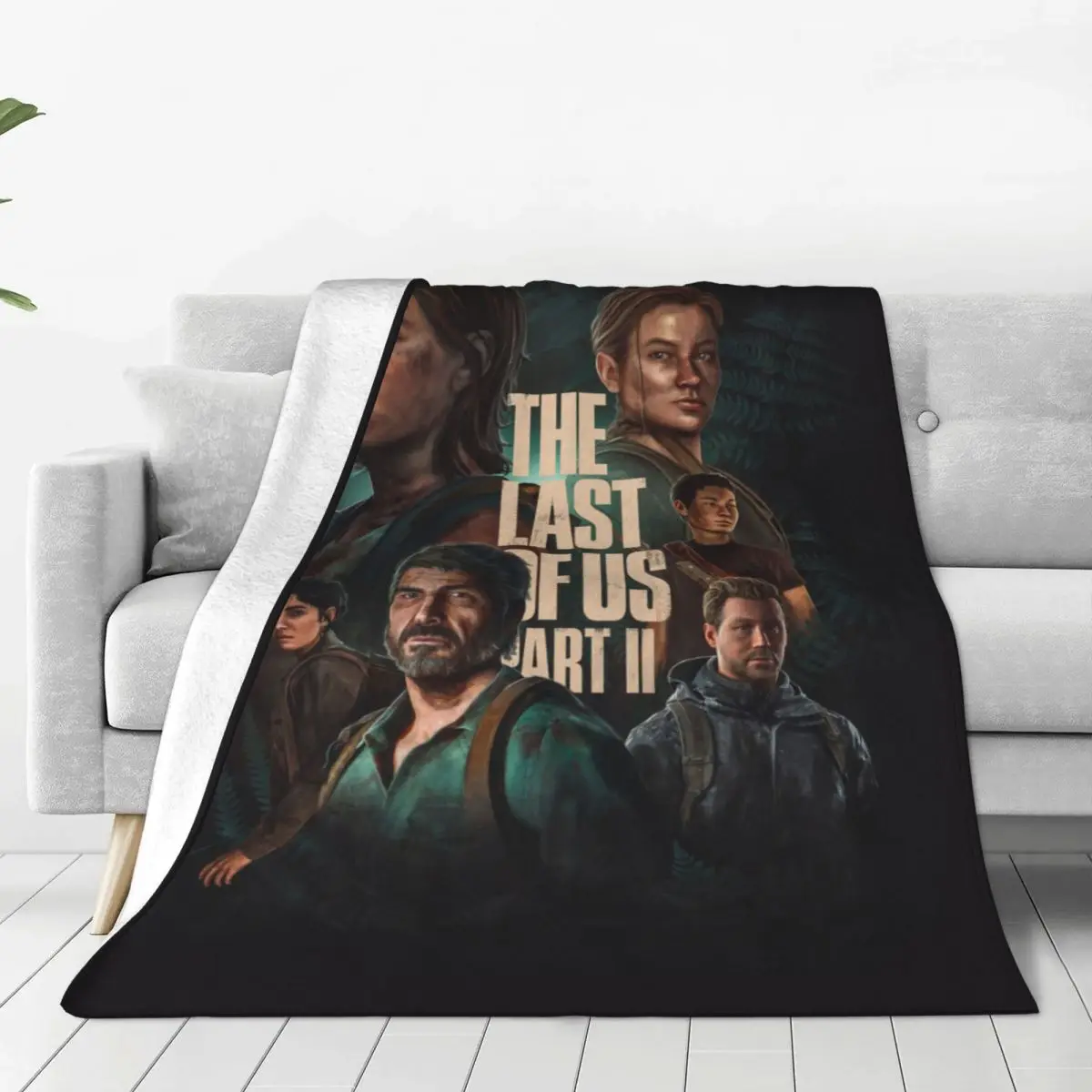 

The Last Of Us Knitted Blankets Horror Game Joel Ellie Throw Blankets Summer Air Conditioning Decoration Soft Warm Bedspreads