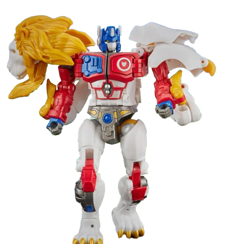 

18CM Transformers Action Doll Movie Robot White Lion Optimus Prime Voyager Toy Model Boxed Collection Toy Gift