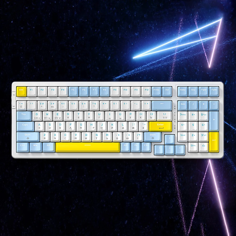 Механическая клавиатура K96, 100 клавиш, Bluetooth-совместимая ...