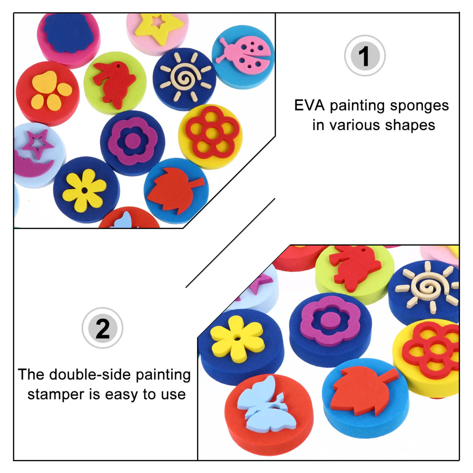 23 шт. деревянный штамп для граффити Eva моющаяся краска малышей штампы рисования