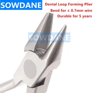 Стоматологические Ортодонтические лабораторные плоскогубцы для формирования петель, небольшой клюв, стоматологический инструмент, жесткий провод, гибка, макс для провода 0,7 мм