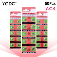 new 50pcs 1 55v ag4 lr 626 377a 377 lr66 lr626 sr626sw sr66 ag 4 alkaline button batteries for watch clock toys remote control