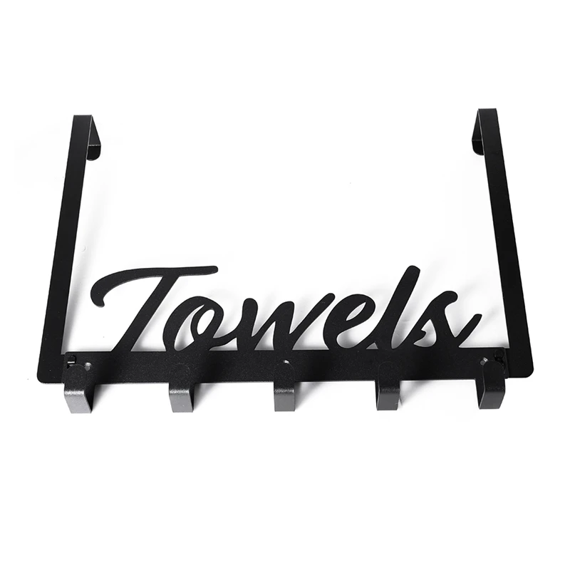 

Aesthetic Towel Rack In The Bathroom - Space-Saving And Convenient Towel Rack With Sturdy Hooks