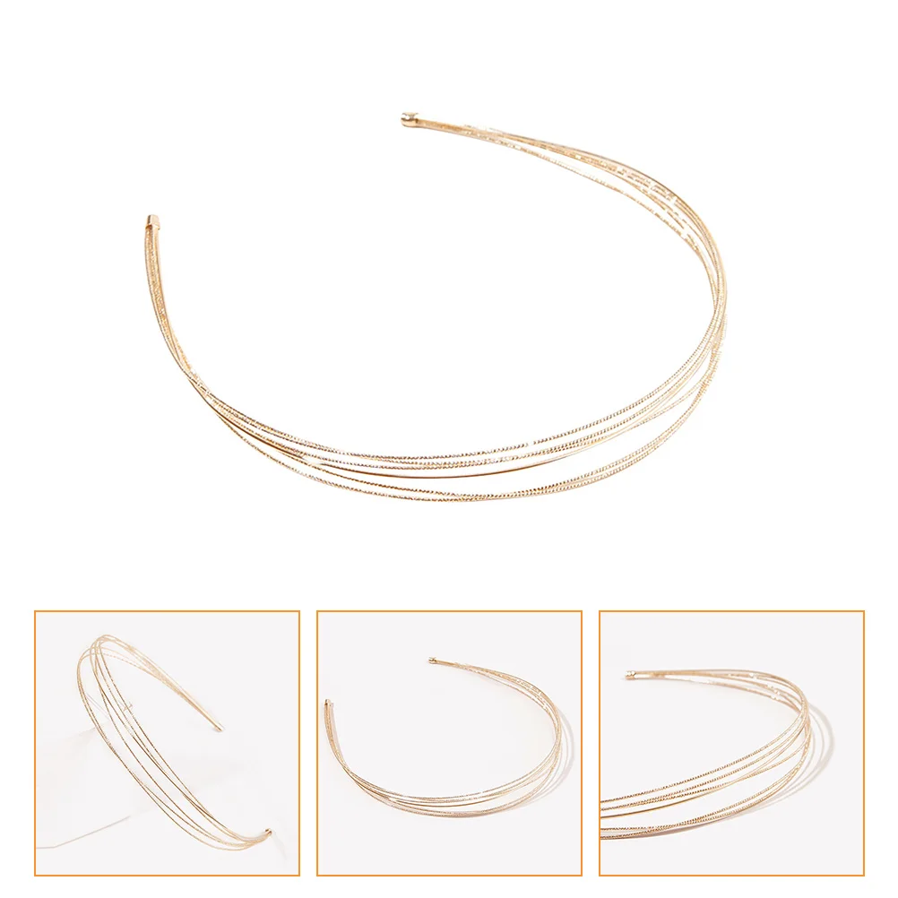 

Elastic Headwear Wire Frame Hairband Head Bands Metal Headbands Women Unisex Hair Hoop Bridal Headwear Bridal Headpieces Wedding