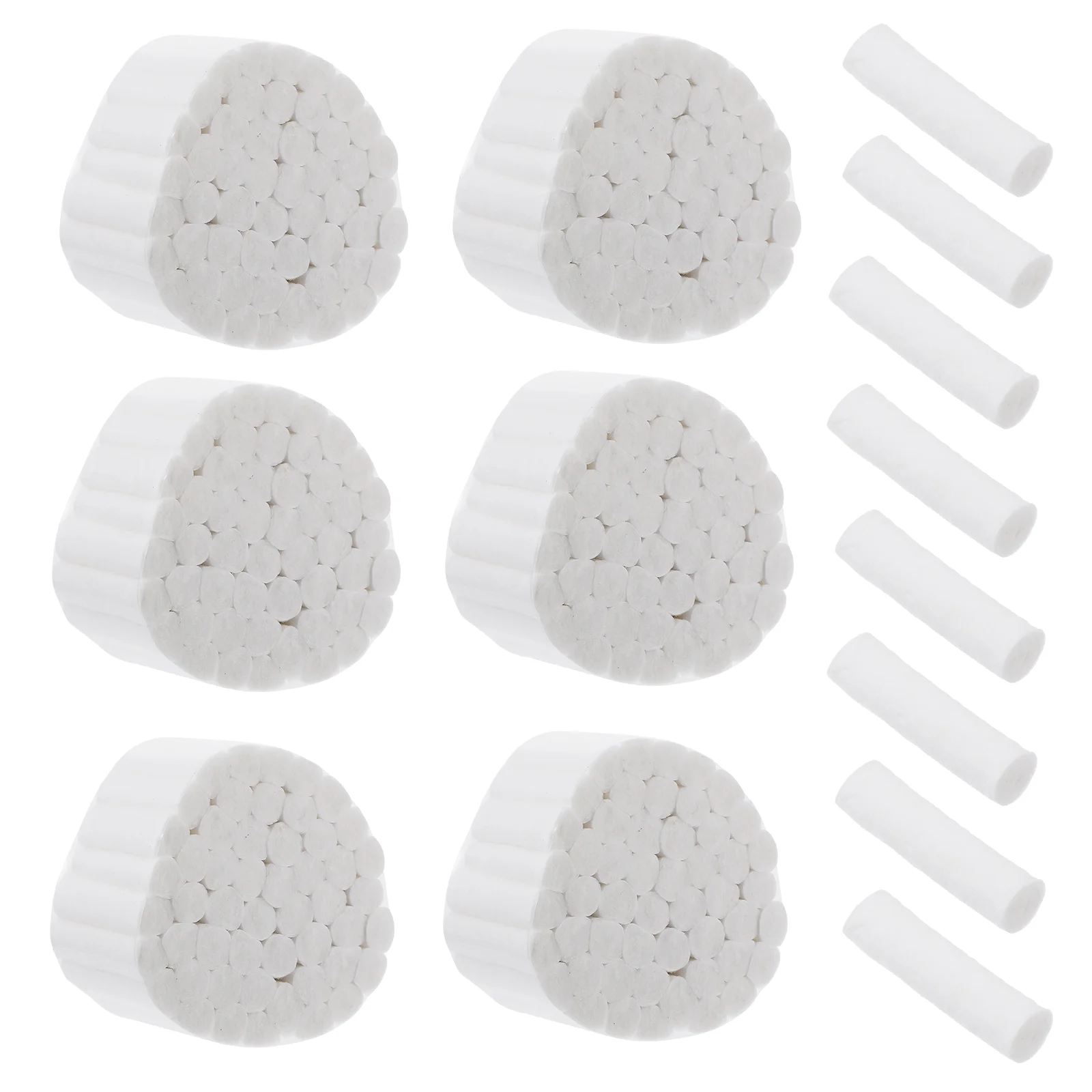 

1000pcs Cotton Rolls Non- Absorbent Cotton Gauze Rolls Cottons Pads for Dentists Nosebleed