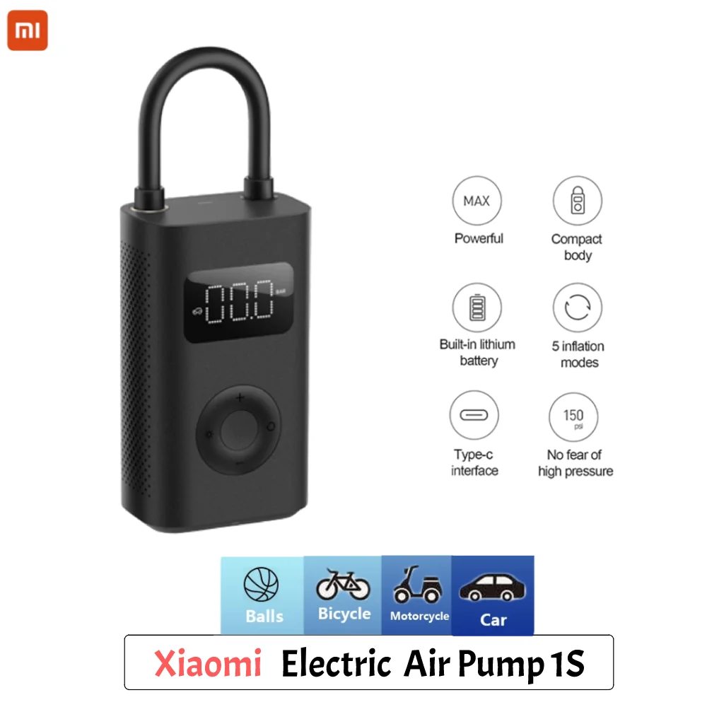 Xiaomi Portable Electric Air Compressor 1s Купить