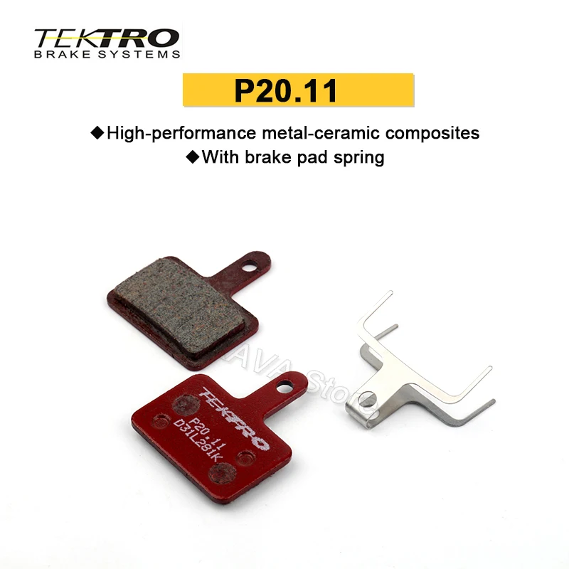 

Tektro P20.11 MTB Brake Pads Metal Ceramic Discs Brakes Pad for M8100 M7100 M6100 M9000 M8000 M7000 M6000 M395 M615 M447
