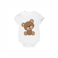 nigo baby bear letter print cotton bodysuit nigo37789