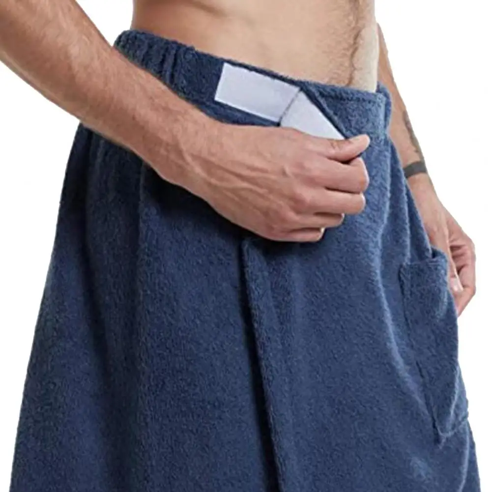 Мужской банный халат банное полотенце с волшебной лентой карманное носимое